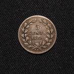 5 cent 1869, Koning Willem III, Verzenden, Zilver, Losse munt