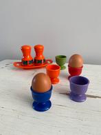 Retro eierdopjes - Emsa West Germany, Huis en Inrichting, Keuken | Servies, Overige materialen, Gebruikt, Overige typen, Ophalen of Verzenden
