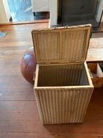 Vintage Lloyd Loom Mand met Deksel, Overige materialen, Minder dan 50 cm, Gebruikt, 50 tot 100 cm