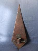 Koperen wandkandelaar gehamerd Amsterdamse school ca 1920/30, Antiek en Kunst, Antiek | Koper en Brons, Ophalen of Verzenden, Koper