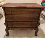 Antiek ladekastje met klep, Huis en Inrichting, Kasten | Ladekasten, Ophalen, Gebruikt, 50 tot 100 cm, 3 of 4 laden