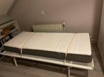 Opklapbed Eenpersoons incl. Matras, Gebruikt, 90 cm, Eenpersoons, Wit