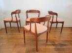Vintage eetkamerstoelen No 16 van Johannes Andersen, Huis en Inrichting, Ophalen, Hout, Gebruikt, Wit