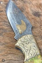 Mooi zakmes met adelaar gravure 24k gold!!, Verzamelen, Ophalen of Verzenden