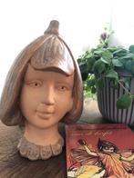 Bloemenmeisje / Bosfee / Hoofd / Herfstkind / Kop / Keramiek, Ophalen of Verzenden