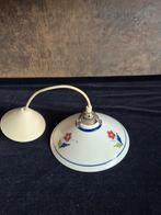 Vintage - Hanglamp - Schoenmakerslamp - Porseleinen schotel*, Gebruikt, Ophalen of Verzenden, VINTAGE, Minder dan 50 cm