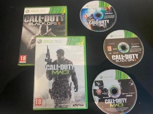 xbox 360 call of duty mw3, black ops 1 en 2, set spellen, Spelcomputers en Games, Games | Xbox 360, Gebruikt, Shooter, 3 spelers of meer