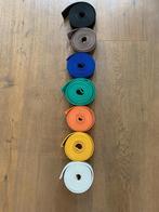 Te koop: Set van 7 karatebanden – Van wit t/m zwart, Ophalen of Verzenden, Gebruikt, Karate, Vechtsportmateriaal