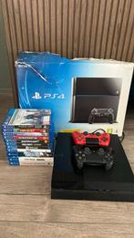 PlayStation 4 met games en controllers, Spelcomputers en Games, Spelcomputers | Sony PlayStation 4, Ophalen, Zo goed als nieuw