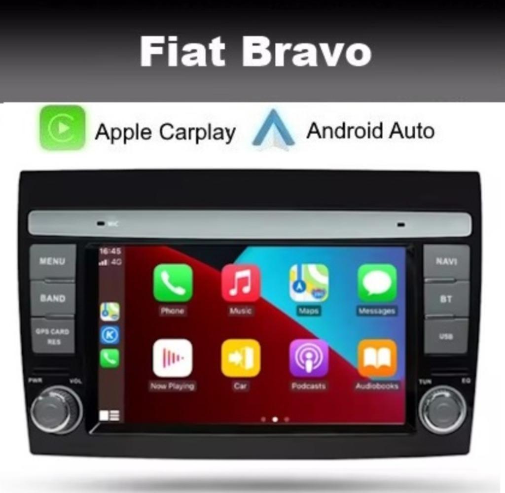 Fiat Bravo android 14 navigatie radio apple carplay dab+, Ophalen of Verzenden, Nieuw