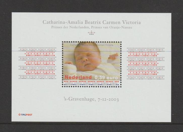 TSS Kavel 610237 Nederland pf minr blok 80 royal Amalia, Postzegels en Munten, Postzegels | Nederland, Postfris, Na 1940, Ophalen