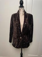 Glitter Velvet Blazer - Donkerbruin - S/M van Dejacque, Dejacque, Bruin, Nieuw, Ophalen of Verzenden