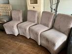 Urban Sofa ribstoelen met wieltjes beige, Huis en Inrichting, Ophalen of Verzenden, Zo goed als nieuw, Vier, Stof