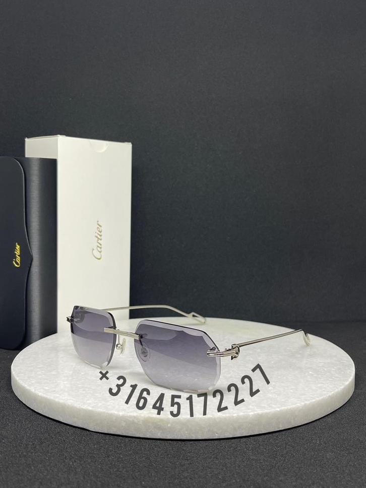 ACTIE: NIEUWE CARTIER BRIL 2025, Sieraden, Tassen en Uiterlijk, Zonnebrillen en Brillen | Heren, Nieuw, Bril, Overige merken, Zwart