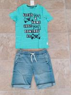 Blauw zomer's set t shirt korte broek nieuw set maat 146/152, Ophalen of Verzenden, Nieuw, Jongen, Setje