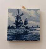Delftsblauw gebakken tegeltje, jaren 50/60 met molen, Ophalen of Verzenden