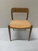 Vintage Niels Møller Stoel - Deens Design, Huis en Inrichting, Stoelen, Ophalen, Gebruikt, Bruin, Eén
