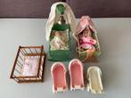 Vintage Pop Popje Barbie Wieg Ledikant Box Kinderwagen, Kinderen en Baby's, Speelgoed | Poppen, Ophalen of Verzenden, Gebruikt