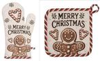 leuke set pannenlap plus ovenwant Gingerbread (peperkoek), Diversen, Kerst, Floralaan 11, Nieuw, Ophalen of Verzenden, Clayre en eef
