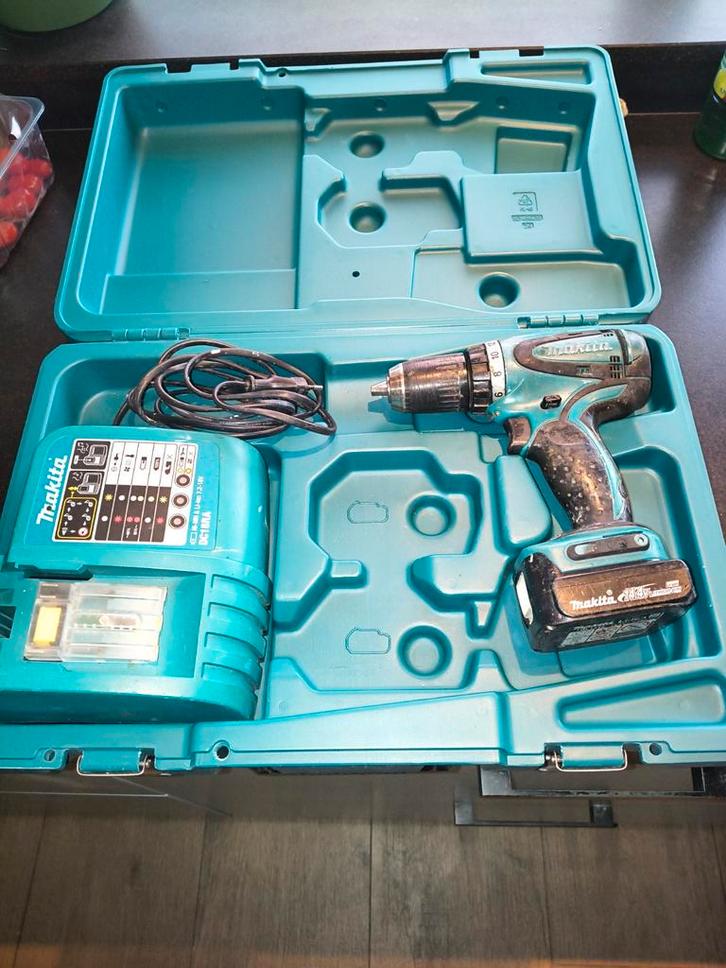 Makita Boor- en Schroefmachine - Gebruikt, Doe-het-zelf en Verbouw, Gereedschap | Boormachines, Gebruikt, Boor- en Schroefmachine