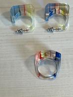 Lucite ring en oorbellen, Sieraden, Tassen en Uiterlijk, Overige materialen, Gebruikt, Overige kleuren, Verzenden
