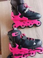 Zwart roze skeelers, Overige merken, Inline skates 4 wielen, Zo goed als nieuw, Ophalen