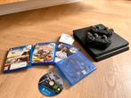 Ps4 station, Spelcomputers en Games, Ophalen, Met 2 controllers, Slim, Met games