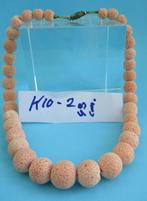K10-2: Koraal-bollen-aflopend-oranje- 43cm., Verzenden, Nieuw, Oranje, Steen of Mineraal