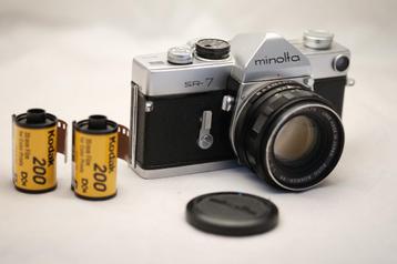 Minolta SR-7 spiegel reflex met lichtsterke 50mm beschikbaar voor biedingen