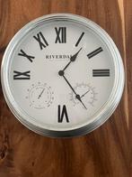 Wandklok riverdale zilver, Ophalen of Verzenden, Zo goed als nieuw