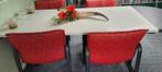 Mooie tafel incl. 4 stoelen super kwaliteit, Huis en Inrichting, Bureaustoelen, Bureaustoel, Zo goed als nieuw, Ophalen, Rood