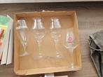 Weinig gebruikte bierglazen, Overige materialen, Overige typen, Ophalen of Verzenden, Zo goed als nieuw