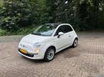 Fiat 500, Voorwielaandrijving, Zwart, Leder en Stof, Wit
