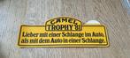 Sticker CAMEL THROPHY Duitse tekst 1981, Ophalen of Verzenden
