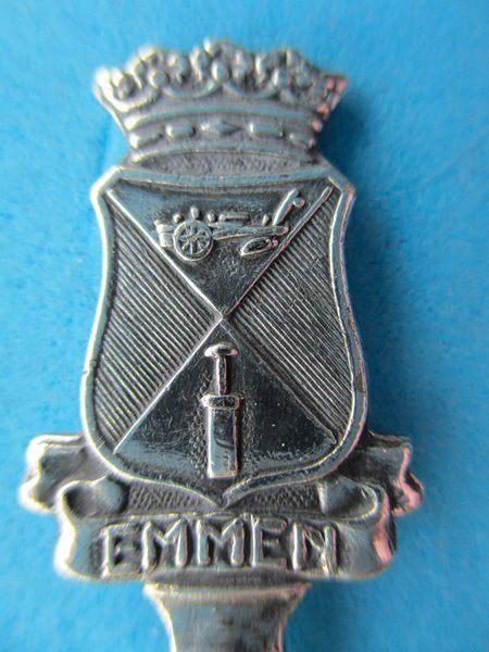 (A1733) Gemeentewapen Emmen, Verzamelen, Porselein, Kristal en Bestek, Gebruikt, Bestek, Overige materialen, Ophalen of Verzenden