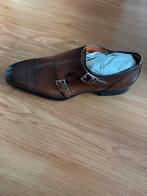 Nieuwe Santoni double monk maat 40 met doos en stofzakken, Kleding | Heren, Schoenen, Bruin, Nieuw, Ophalen of Verzenden, Gespschoenen