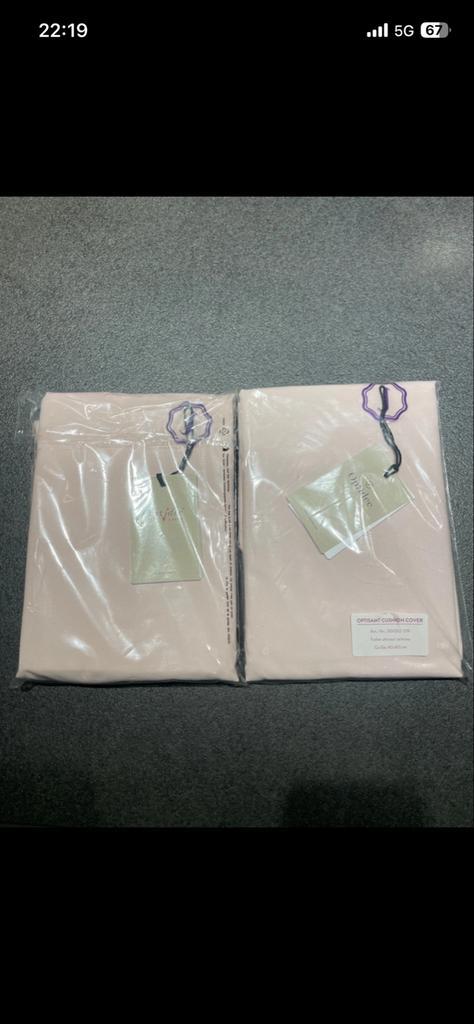 2x Optidee Optisamt Kussensloop Roze 40x80 cm, Huis en Inrichting, Woonaccessoires | Kussens, Nieuw, Roze, Rechthoekig, Ophalen of Verzenden