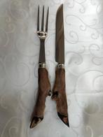 Hert vintage hertenpoten bestek Frankrijk jaren '50/'60, Antiek en Kunst, Ophalen of Verzenden