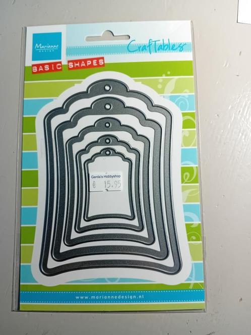 Cr1352 Craftable - Labels Marianne Design stans mal, Hobby en Vrije tijd, Kaarten | Zelf maken, Nieuw, Pons of Mal, Overige thema's