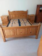 Te koop bed ,nachtkastjes en kledingkast, Ophalen, Gebruikt, Tweepersoons, 200 cm