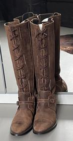 TE KOOP NIEUWE LEDEREN DAMES LAARZEN, Hoge laarzen, Overige kleuren, Nieuw, Ophalen of Verzenden