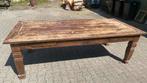 Stamtafel / eetkamer tafel prachtig geleefd 250x110x80, Antiek en Kunst, Antiek | Meubels | Tafels, Ophalen