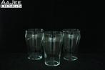 3 Dunne bodem glazen - Bier-, cola- of frisdrankglazen, Ophalen of Verzenden, Gebruikt, Bierglas