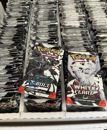 Pokemon Black Bolt & White Flare booster packs beschikbaar voor biedingen