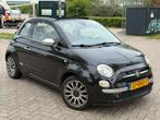 Fiat 500 500c 1.2 AUT Cabrio NAP Stoelverwarming Xenon Leer, Auto's, 1242 cc, 4 cilinders, Cabriolet, Zwart