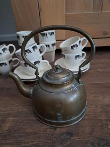 Vintage koperen water ketel, hoogte 13, diameter 14,5 cm  beschikbaar voor biedingen