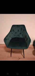 Groene fluwelen eetkamerstoel - elegant en comfortabel, Huis en Inrichting, Stoelen, Ophalen, Nieuw, Overige kleuren, Eén