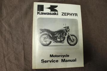 Kawasaki Zephyr 750 1991 motorcycle service manual ZR750-C1 beschikbaar voor biedingen