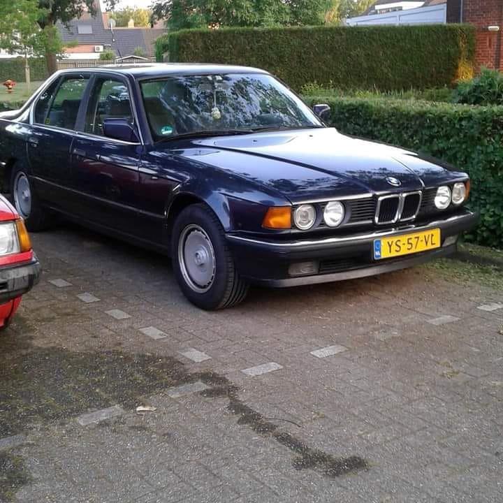 BMW 7-Serie 3.4 I 735 AUT U9 1990 Blauw, Auto's, BMW, Particulier, 7-Serie, Benzine, Sedan, Automaat, Origineel Nederlands, Blauw