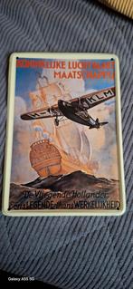 Nostalgische reklamenborden van toen KLM, Ophalen of Verzenden, Nieuw, Overige typen